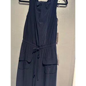 Vince Camuto Jumpsuit XS Navy Wide Leg One Piece NWT Womens Dressy Career Chic